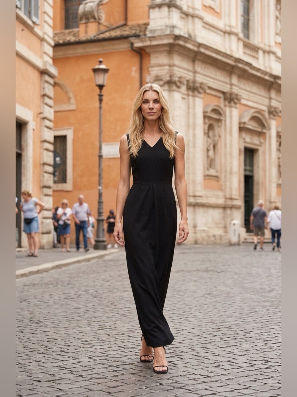 Proenza Schouler Black V-Neck Sleeveless Maxi Dress